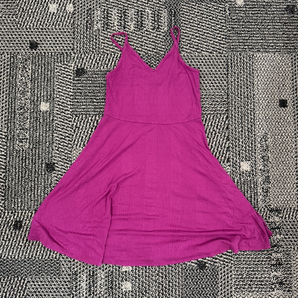 Mossimo Supply Co. Fuchsia Ribbed Dress